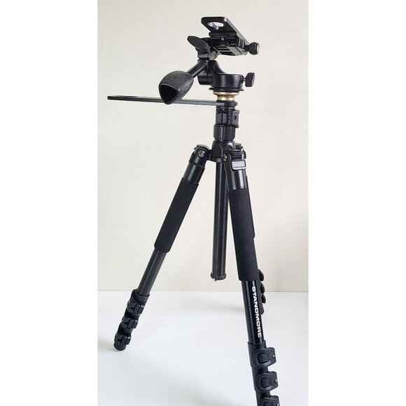 Standmore Desk Travel Adjustable Tripod Stand ONLY And A Swivel Head Tripod - Picture 10 of 12